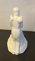 8-White Porcelain BRIDE AND GROOM First Dance Cake Topper or Table Setting