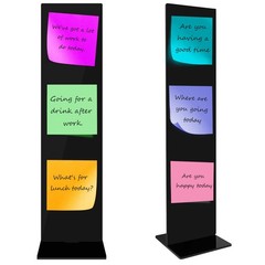 Detachable Acrylic Monitor Memo Board & Message Holder by Black