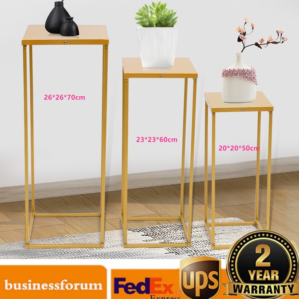Flower Stand 3 Pack Metal Support 20-26cm for Wedding Reception Event Display