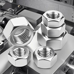 100pcs M5-0.8 Hex Nuts 304 Stainless Steel High Strength Anti-Rust Nut Kit fo…
