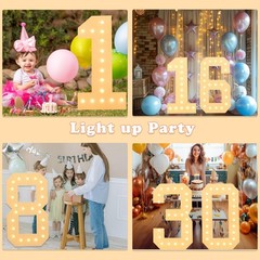 4FT Light Up Numbers, Marquee Numbers 4 Feet Tall Giant Number 15 Mosaic Big …