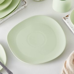 Stone Lain Delilah Dinner Plate 6-Piece Dish Set Porcelain Lime Green