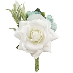 Boutonniere Brooch Flower Bridegroom Groom Men’s Boutineer with Pin for Weddi…