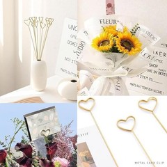 40Pcs Floral Picks Card Holders Bouquets Wedding Centerpieces Photo Sticks New