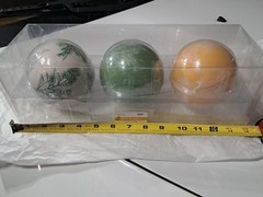 Jo Ann Place & Time Collection NIP Picnic Weather 3 Ceramic Ball Table Decor
