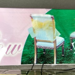Natural Star Inc. NST Organza Chair Bow Yellow 9″ x 10 feet Reusable Lot of 6
