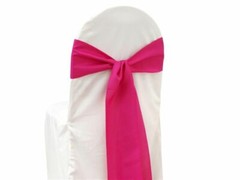 100 Polyester CHAIR SASHES Bows Ties Wedding Party Supplies Wholesale Discount