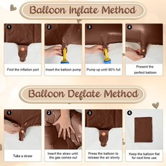 Large Sand White 40 Balloons, Foil Cream Brown Apricot Beige Number 40 Balloo…