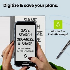 Rocketbook Smart Reusable Everyday Planner, Undated Weekly, Monthly, Annually…