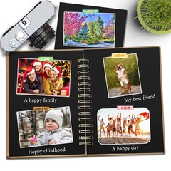 Twavang 25 Sheets Black Cardstock Paper 8.5» x 11», x