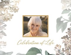 Elegant White Funeral Guest Book , 10 x 8 Inches 120 Pages Guest Book for Fun…