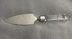 Waterford Crystal Wedding Cake Pie Server 12″ Serrated Steel Blade
