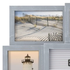 MELANNCO Collage Picture Frame with Letter Board, 8 Opening Photo Collage Wal…