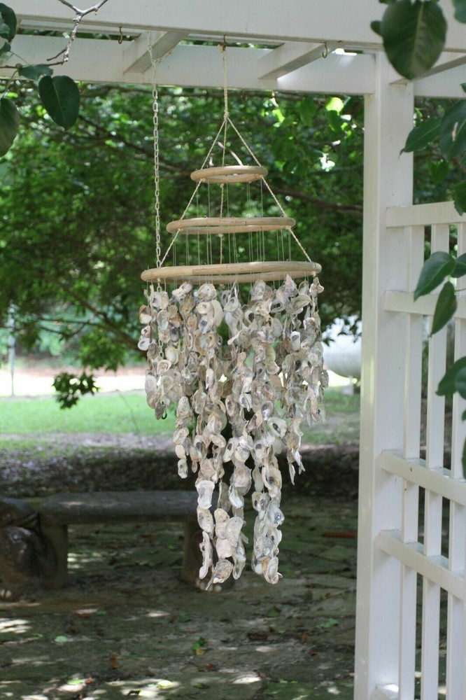 Beach Wedding Archway Hanging Seashell Decor Large Oyster Mobile, Oyster Expo