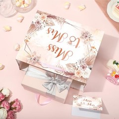 Bridal Shower Gift Bag Wedding Miss to Mrs Gifts Bag with Tissue Light Pink