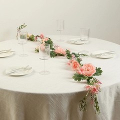 BLUSH 6 ft Artificial Rose Peony Flower Garland Wedding Party Event Decorations