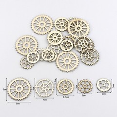 100Pcs Reusable Khaki Wooden Slices for DIY Projects and Craft Decorations