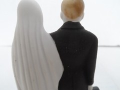 Vintage Porcelain/Bisque Occupied Japan Wedding Cake Topper