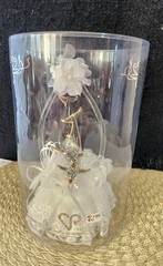 Beautiful Unique Glass Dolphin Wedding Cake Topper