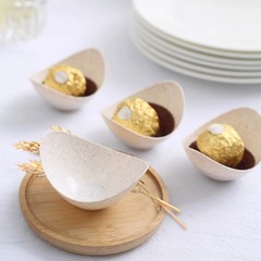 NATURAL 24 Mini Bowls 3″ Biodegradable Wheat Straw Fiber DESSERT CUPS Events
