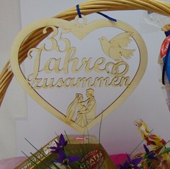 Jubiläum 35 Jahre zusammen Personalisiert mit Wunschnamen Hochzeitstag Holz