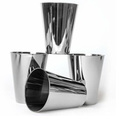 Disposable SILVER PLASTIC CUPS Tumblers Party Wedding Reception TABLEWARE SALE