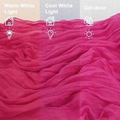 FEXIA 3 Pack Rose Red Table Runner 35×120 Inches for 3 Pack-10FT,