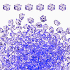 600-Pack Purple Plastic Fake Ice Rocks Decorative Table Decoration Wedding