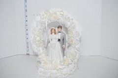 Wilton Designer Series Dreams Come True Grey Tux, Wedding Cake Top # 118-400 VTG