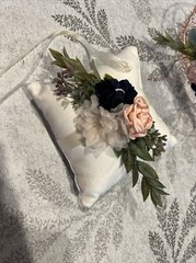 Rose Gold Flower Girl Basket And Ring Bearer Pillow