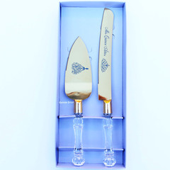 Quinceanera Cuchillos De Pastel Cake Knife Server Set Mis 15 Anos Gold