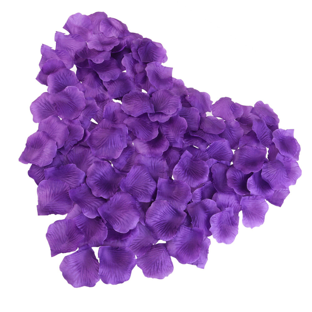 1000pcs Silk Rose Petals Decorations for Wedding Party (Purple)