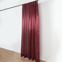 8×10 ft BURGUNDY Satin CURTAIN Wedding Photography Backdrop Panel Party