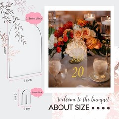 Modern Gold Printed Table Signs for Events