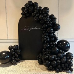 Awenztech 120pcs 5 inch Black Balloons, Small Latex 5 inches,