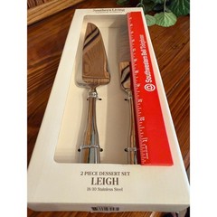 Southern Living Leigh Dessert Set 2pc Silver NEW 18/10 Stainless Steel Dillard’s