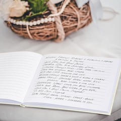 Unique Bridal Shower & Wedding Guest Book – Elegant Design for Lasting Memories