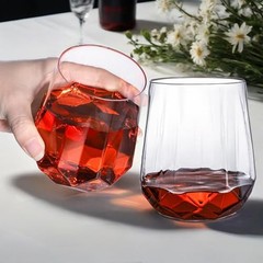 40-Pack Plastic Stemless Wine Glasses, 12 Oz Unbreakable Plastic Drinking