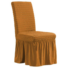 1/2/4/6pcs Stretch Elastic Dining Room Chair Covers Spandex Slipcover with Skirt