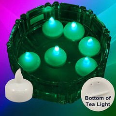 USA SELLER 12 pcs LED Green Floating Tealight Candle Wedding Party Flameless