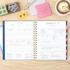 2026 Planner, Weekly & Monthly, 7″ x 8.75″, 7″ x 8-3/4″ Denim 2026 New Edition
