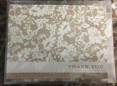 50 Count Studio His And Her Floral Style Thank You Cards & Envelopes Sealed Case