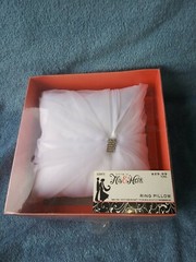 Studio His & Hers Ring Pillow Floral Lace Wedding Ring Bearer Pillow