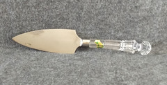 Waterford Crystal Wedding Cake Server 11″ Serrated Edge Logo Sticker Ireland