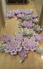 21 handmade PAPERFLOWER backdrop set♡ SALE!!!!