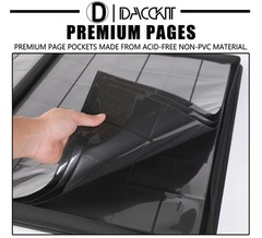 D DACCKIT 3600 Pockets Card Binder，Premium Large 36-Pocke Ringless Tradin