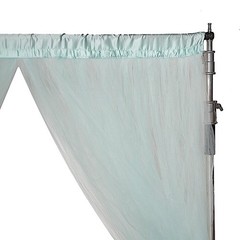 BLUE 5 ft x 10 ft Sheer Tulle Backdrop Curtain Panels Wedding Party Decorations