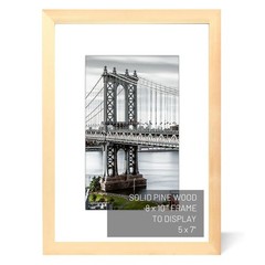 8×10 Picture Frames Solid Wood Display Pictures 5×7 or 8×10 Frame Poster Phot…