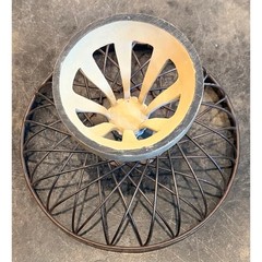 Rustic Industrial Wire Pedestal Centerpiece Fruit And / Or Vegetable Bowl