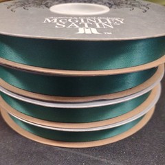#3 McGinley Satin Teal Green 100 Yard Acetate Ribbon 9/16″ for Corsages & Events